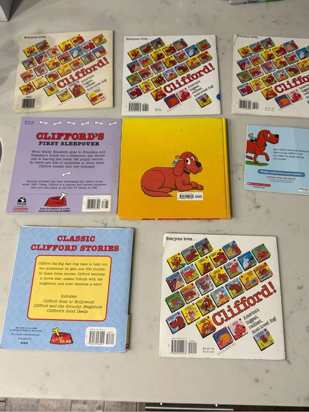 Clifford the Big Red Dog Children’s Book Lot of 8 Books